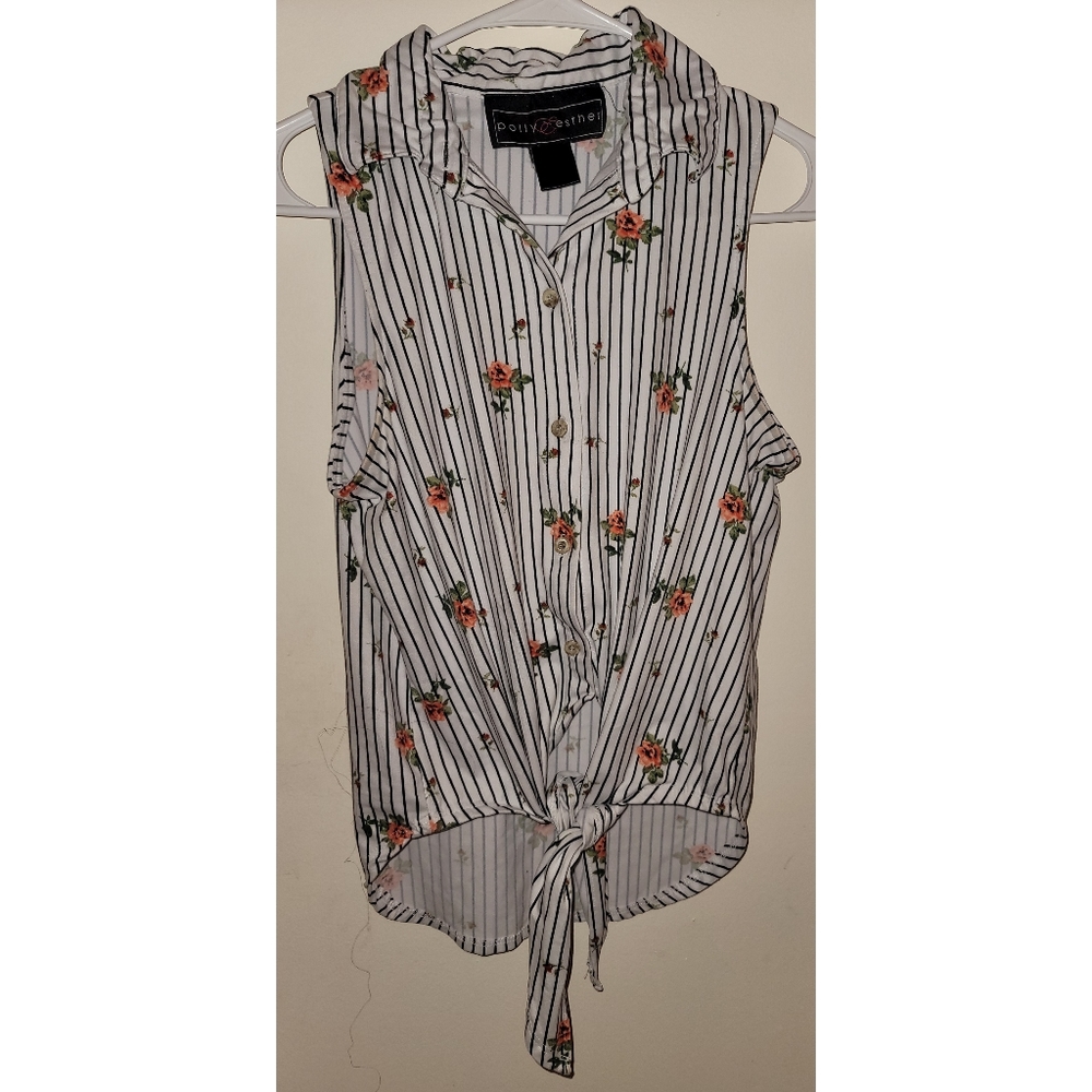 Floral Sleeveless shirt